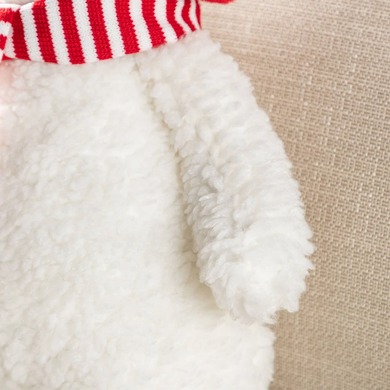 Glitzhome® 17.75"H Christmas Fabric Standing Snowman