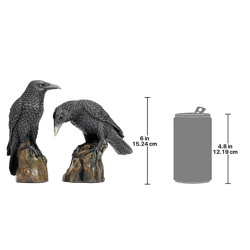 Design Toscano 6" Mystic Night Raven Statues
