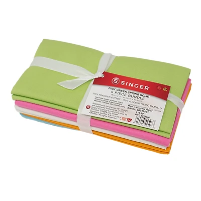 SINGER Plain Ringspun Cotton Fabric, 5pc.