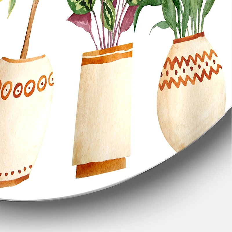 Designart - Trio of Houseplants Sanseviera Snake Plant