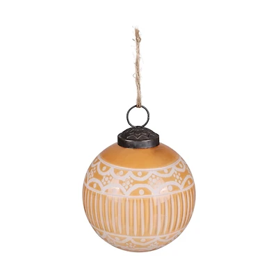 3" Light Brown Gingerbread Glass Ball Ornament by Ashland®