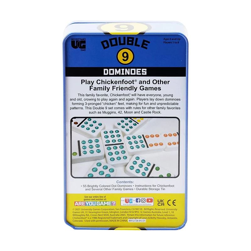 Double 9 Chickenfoot® Dominoes