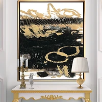 Designart - Gold and Black drift III