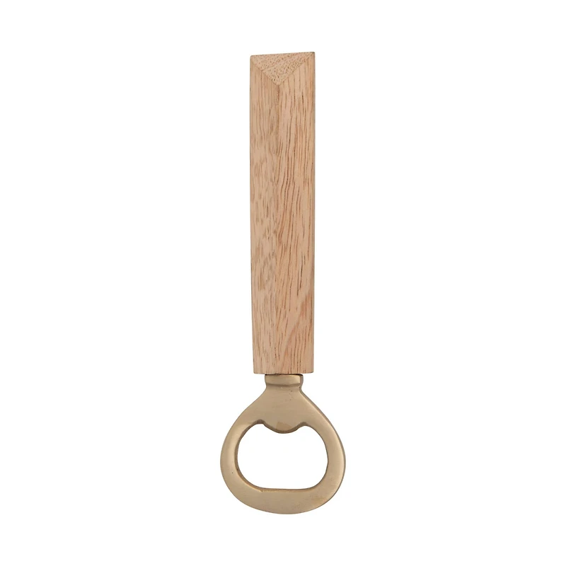Hello Honey® Mango Wood & Brass Bottle Opener