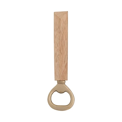 Hello Honey® Mango Wood & Brass Bottle Opener