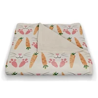 Leave Carrots 50" x 60" Sherpa Fleece Blanket