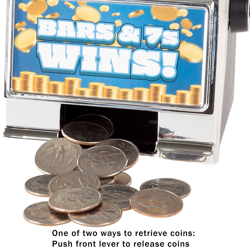 Toy Time Burning 7s Tabletop Slot Machine Coin Bank