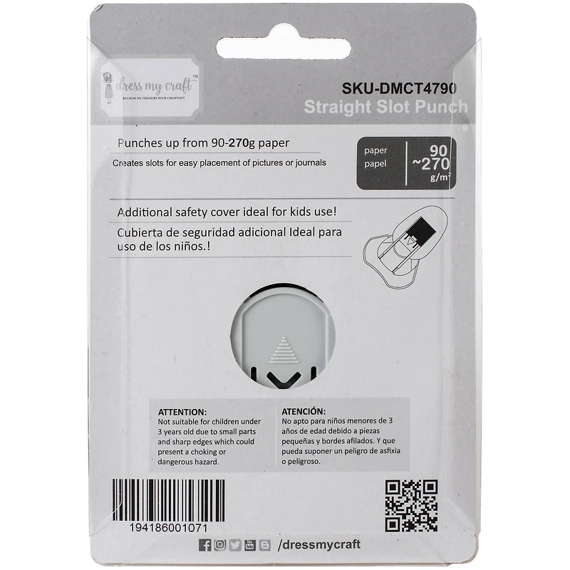 Dress My Craft® Straight Slot Punch