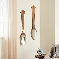 Brown & Silver Farmhouse Utensils Wall Décor Set
