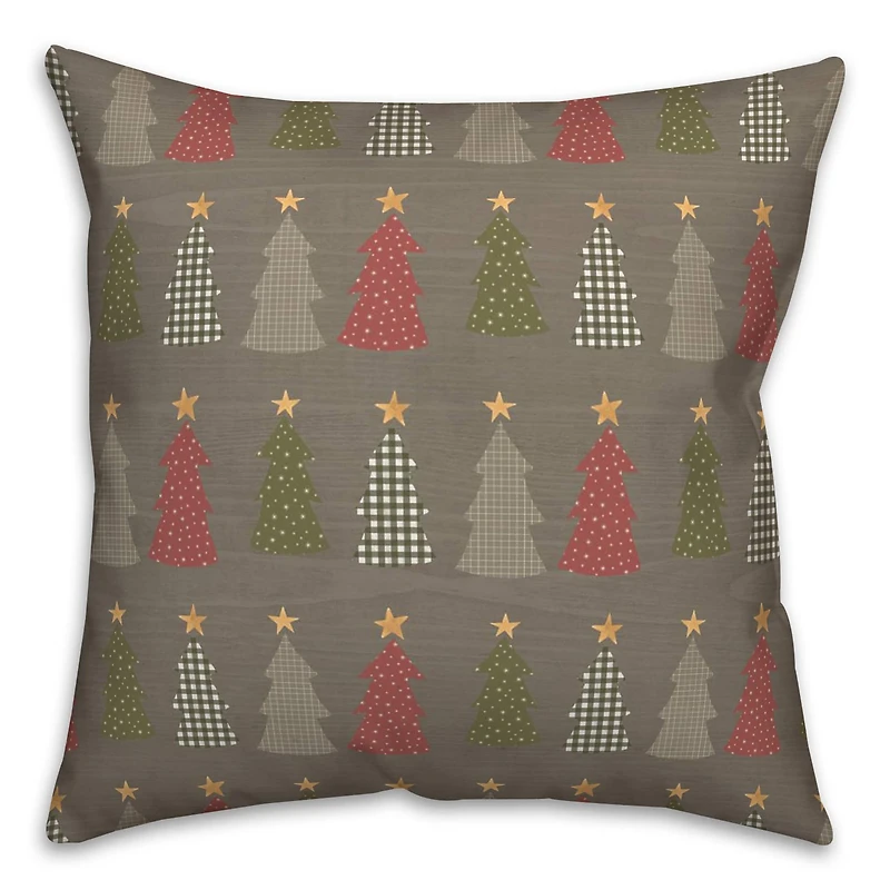 Tree Pattern Throw Pillow