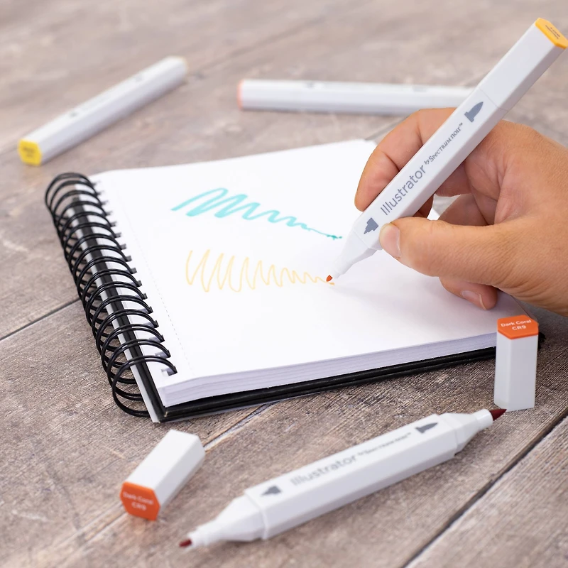 Spectrum Noir™ Illustrator Fiery Dual-Tip Brush Markers
