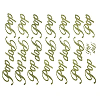 JAM Paper Pop Gold Script Flower Adhesive