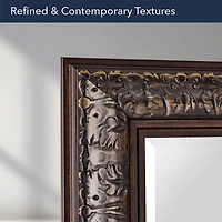 Head West® 34.5" Ornate Bronze Rectangular Framed Beveled Wall Mirror