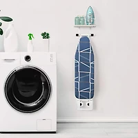 NEX™ White Wall-Mounted T-Leg and Y-Leg Ironing Board Holder