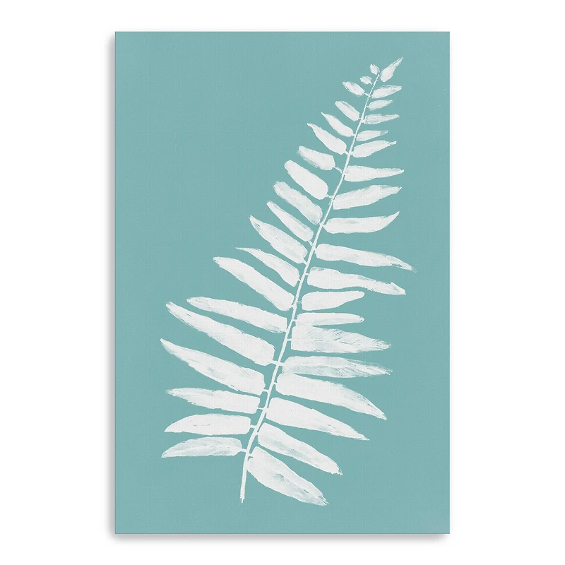 Teal Botany I Canvas Giclee