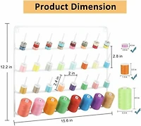 HAITARL® 32-Spool Wall-Mounted Sewing Thread Rack