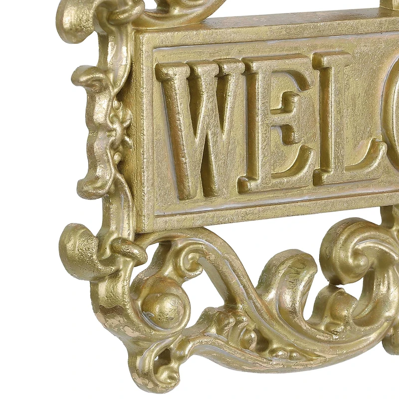 15" Gold Welcome Sign Wall Décor by Ashland®