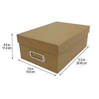 12 Pack: Kraft Memory Box by Simply Tidy™