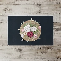 18" x 27" Florals on Navy Floor Mat