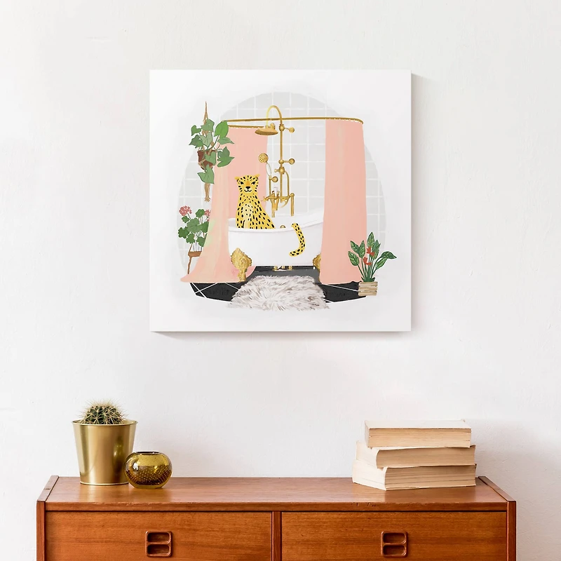 Glam Tub Canvas Wall Art