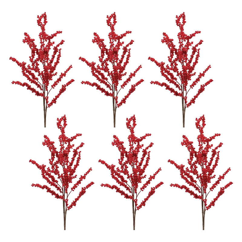 28" Clustered Berry Twig Spray, 6ct.