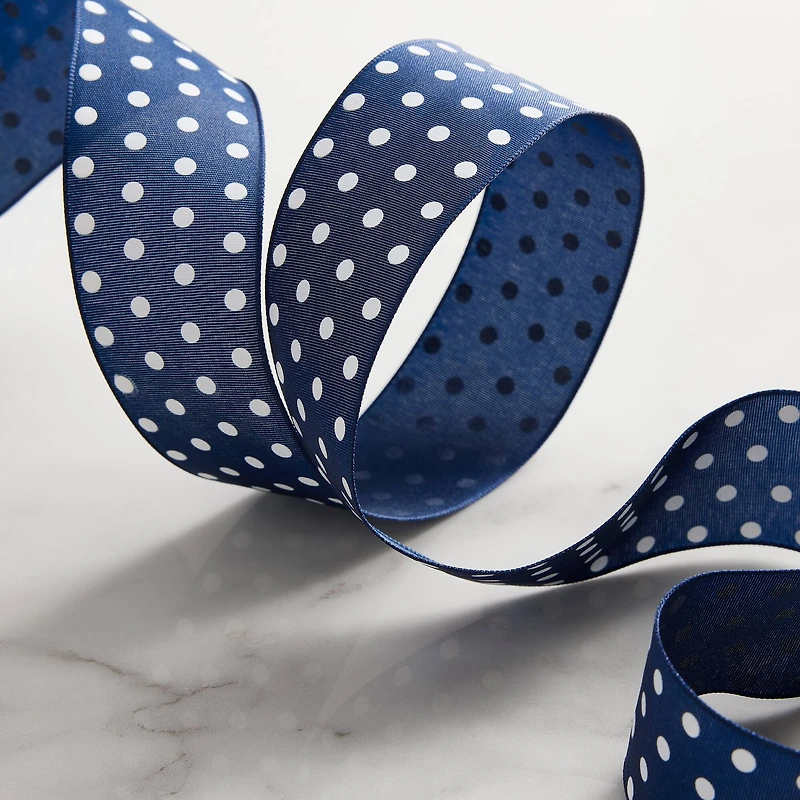 1.5" x 3yd. Sheer Wired Polka Dot Ribbon by Celebrate It