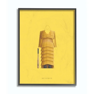 Stupell Industries Beyoncé Wall Art in Black Frame