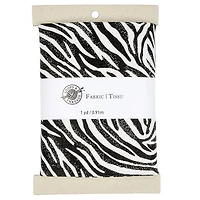 Black & White Zebra Cotton Fabric Bundle by Loops & Threads™