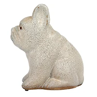 Hello Honey® 6.25" White Terra Cotta French Bulldog Figurine