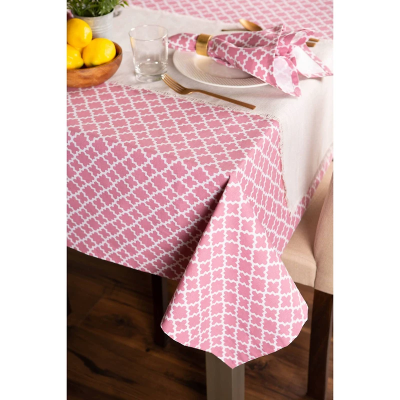 Rose Lattice Tablecloth 60" x 84"