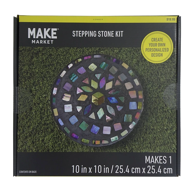 10" Black Round Stepping Stone Kit by Make Market®