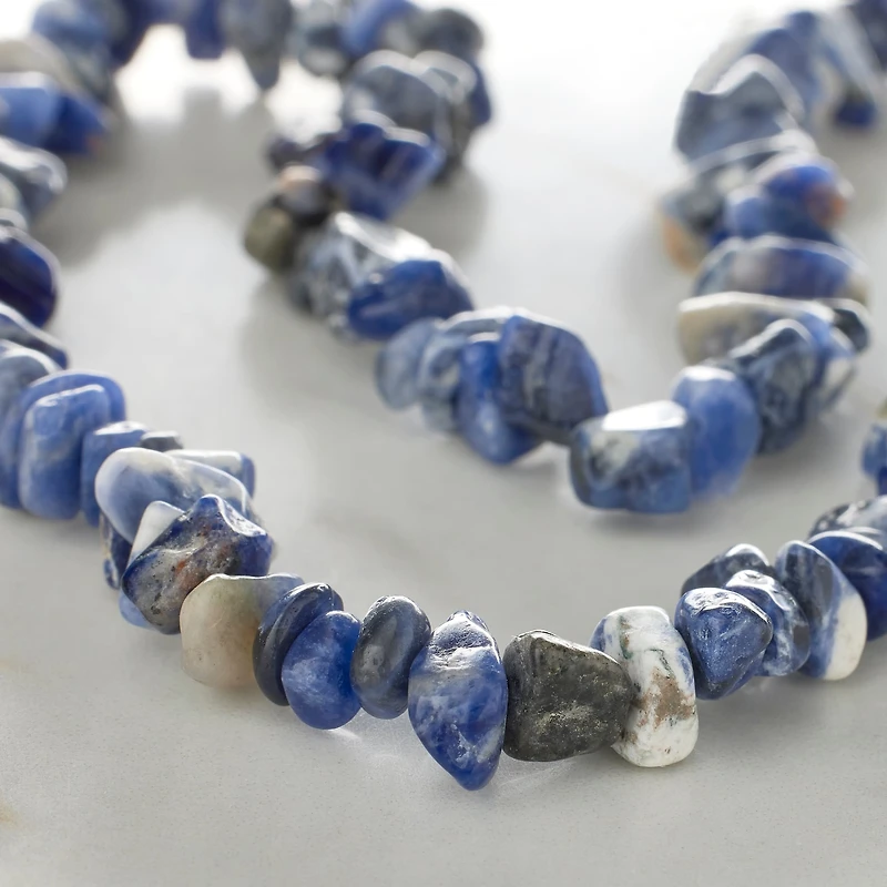 12 Packs: 4 ct. (48 total) Sodalite Chip Beads by Bead Landing®