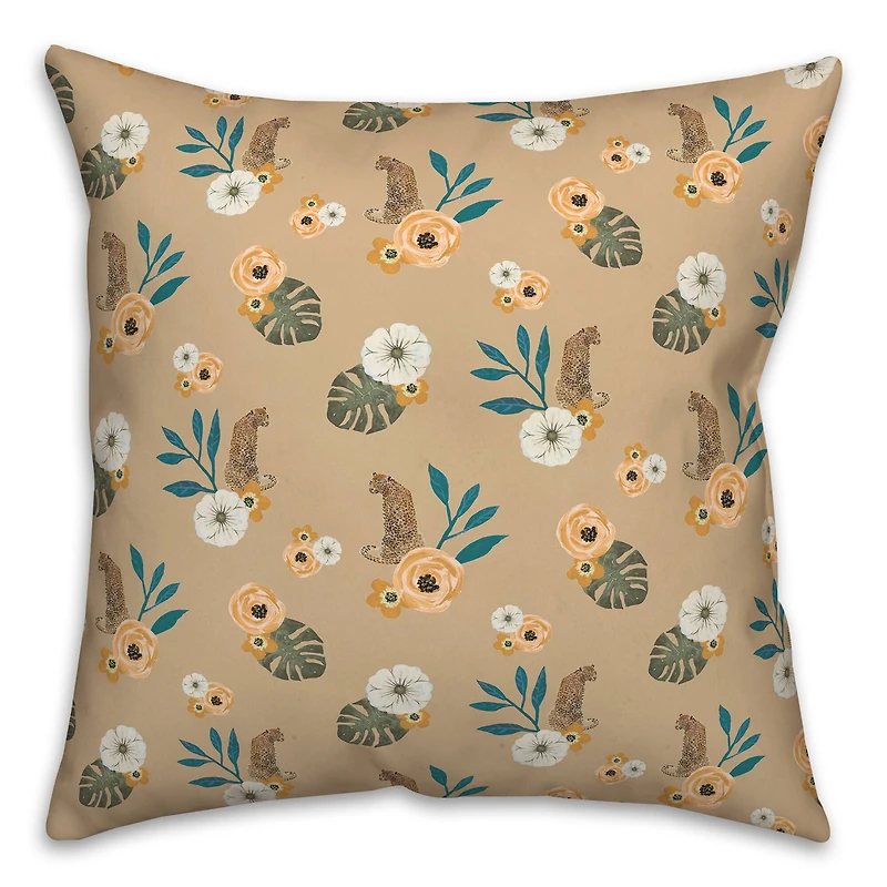 Tropical Jag Throw Pillow
