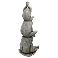 Design Toscano 23.5" Tower of Frog Power Garden Statue