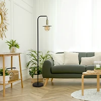 Lalia Home 5ft. Black Oslo Floor Lamp