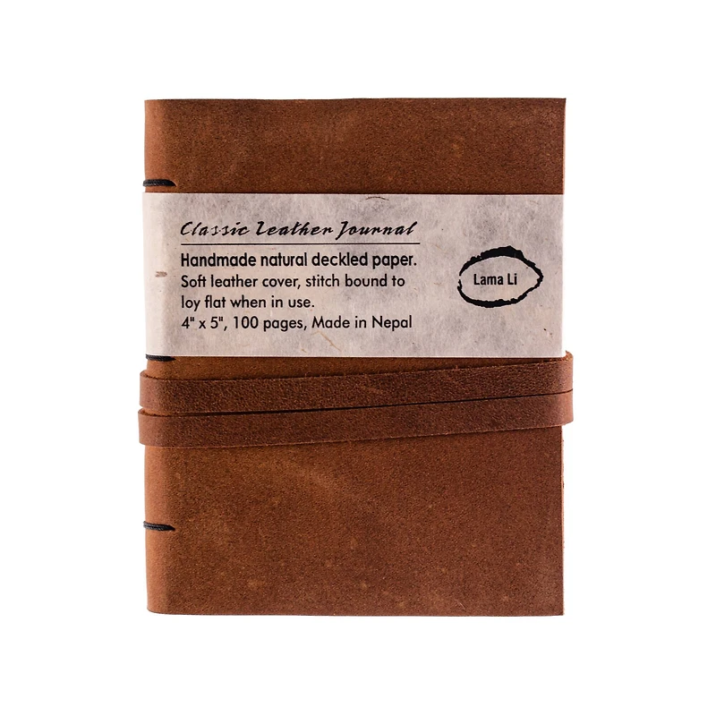 Lama Li Leather Journal, 4" x 5"
