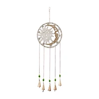 Silver Sun & Moon Metal Eclectic Windchime