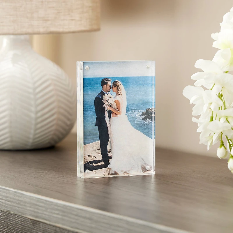 Expressions™ Clear Acrylic Block Frame by Studio Décor