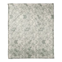 Earthy Florals Fall Fleece Blanket