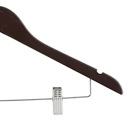 Simplify Mahogany Suit Hangers, 2ct.