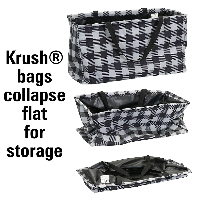 Household Essentials Krush® Black & White Canvas Utility Tote