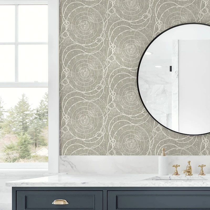 Tommy Bahama® Ropes & Spheres Peel & Stick Wallpaper