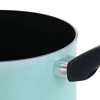 Martha Stewart Everyday Turquoise 3qt. Aluminum Saucepan with Lid