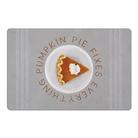 Pumpkin Pie Fixes Everything Floor Mat