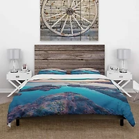 Designart 'Blue Sicily Island' Coastal Bedding Set