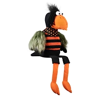 Plush Sitting Crow Halloween Figure - 17"