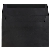 JAM Paper 5" x 7" Black Linen Invitation Envelopes