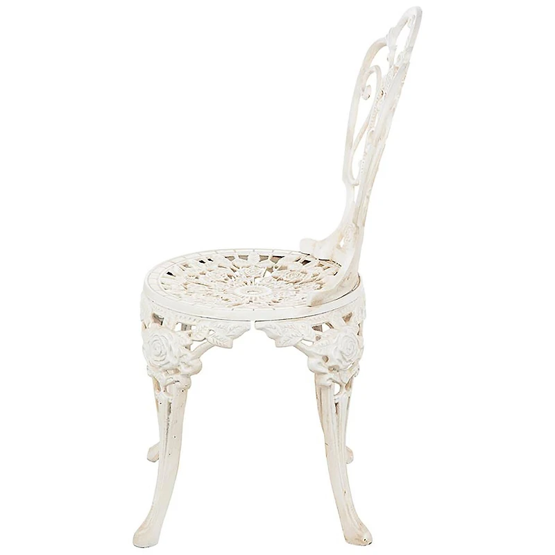 Design Toscano 32.5" Villa Ravello Rose Garden Cast Iron Bistro Chair