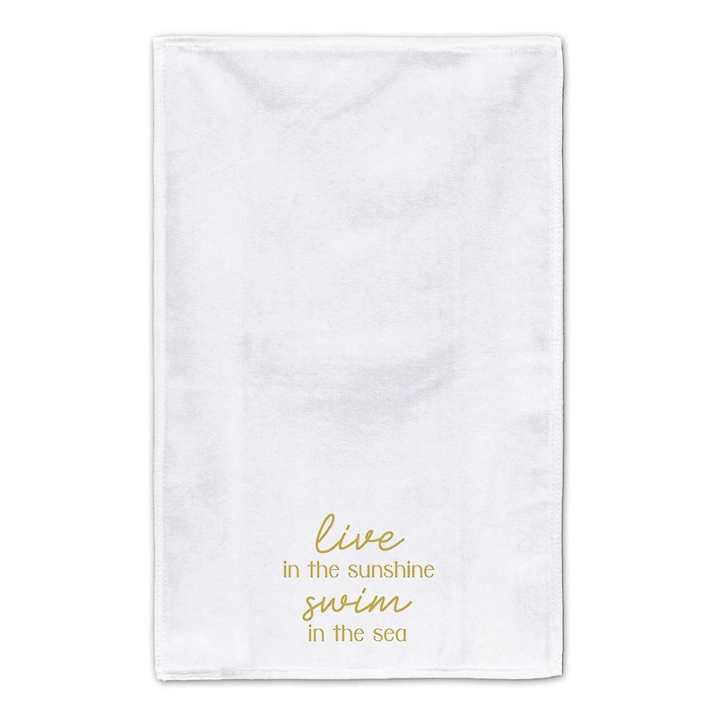 Live In The Sunshine Swim In The Sea Tea Towel Set