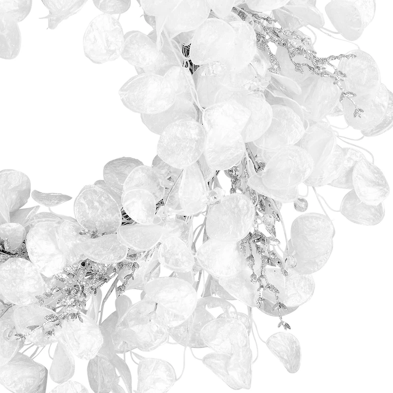 24" Winter Frost White Wreath